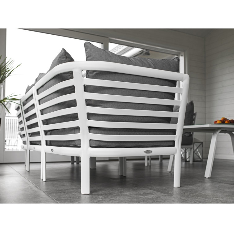 Dakota Fields Lidnäs 220Cm Wide Outdoor Garden Corner Sofa Wayfair.co.uk